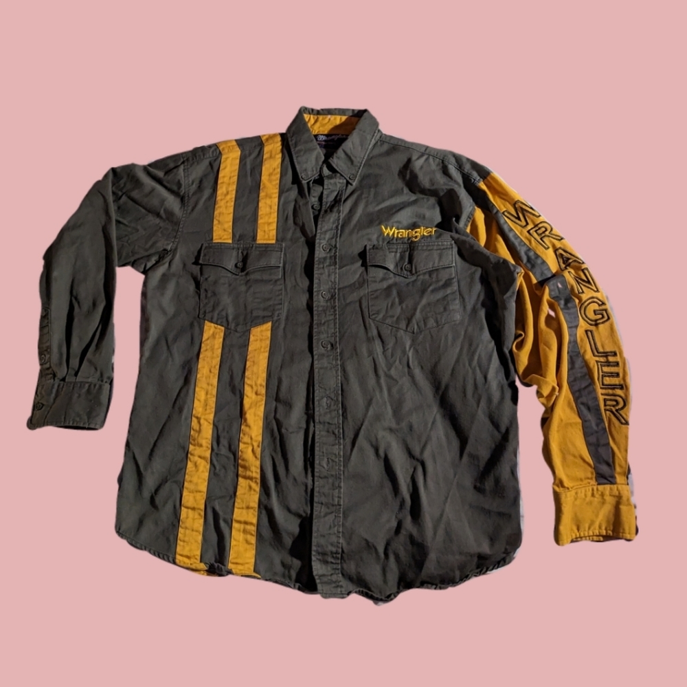 Vintage Mens Wrangler Button-Down